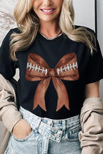 Load image into Gallery viewer, Coquette Football Bow Graphic T Shirts
