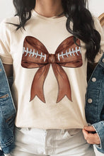 Load image into Gallery viewer, Coquette Football Bow Graphic T Shirts
