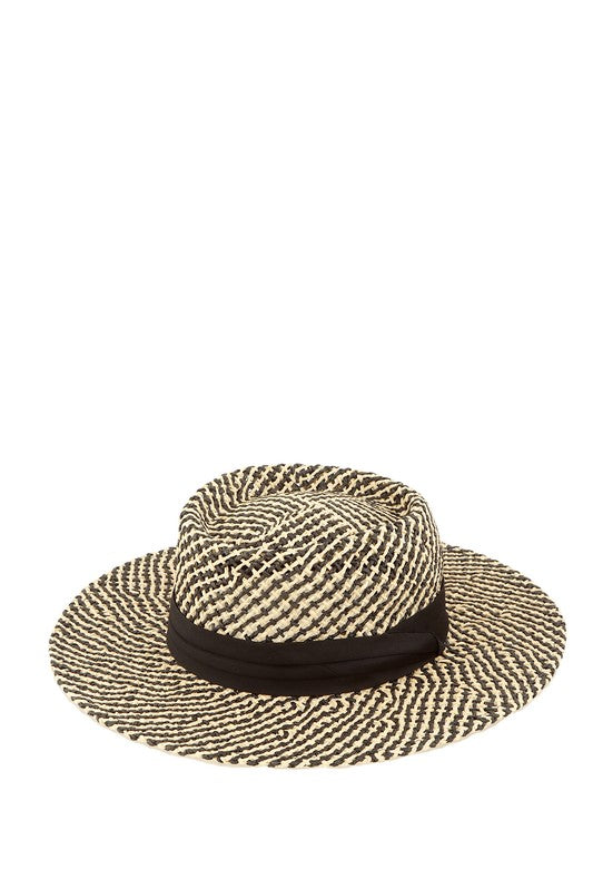 Straw Weave Floppy Brim Sun Hat