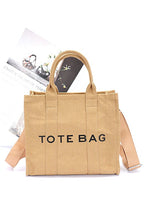 Load image into Gallery viewer, Cotton Canvas Convertible Small Tote Bag
