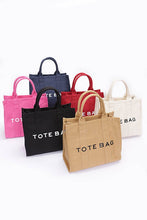 Load image into Gallery viewer, Cotton Canvas Convertible Small Tote Bag
