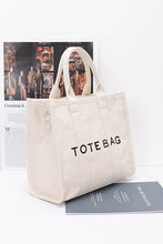 Load image into Gallery viewer, Cotton Canvas Convertible Small Tote Bag
