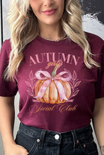 Load image into Gallery viewer, Fall Autumn Girly Social Club Graphic Tee
