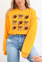 Load image into Gallery viewer, Fall Football Gameday Brown Bows Sweatshirt
