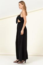 Load image into Gallery viewer, Remember Me Front Sash Cutout Jumpsuit
