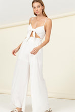 Load image into Gallery viewer, Remember Me Front Sash Cutout Jumpsuit
