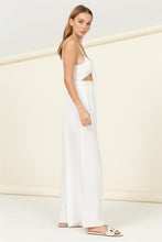 Load image into Gallery viewer, Remember Me Front Sash Cutout Jumpsuit
