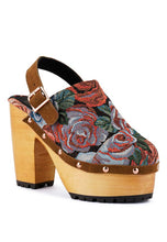 Load image into Gallery viewer, MURAL Tapestry Handcrafted Clogs
