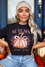 Load image into Gallery viewer, Fall Autumn Girly Social Club Graphic Tee
