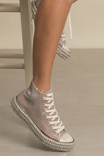 Load image into Gallery viewer, D-CHANTEL-HIGH TOP, STUDS, SNEAKERS
